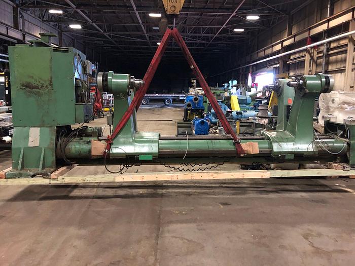 Used 100" ( 2.5 M) LANGSTON DOUBLE UNWIND STAND 60" DIAMETER