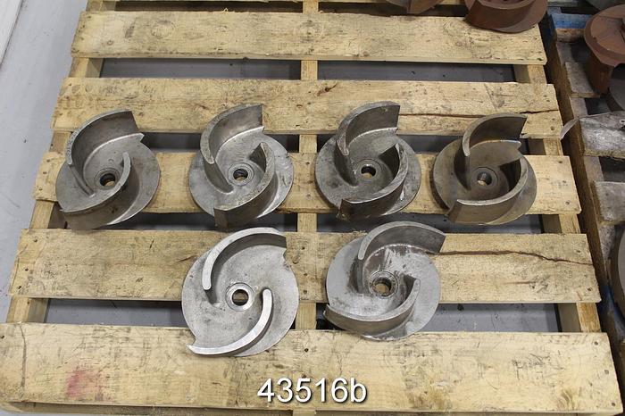 Used Gorman Rupp T4A3-B 2-Vane Ductile Iron Impeller #43516