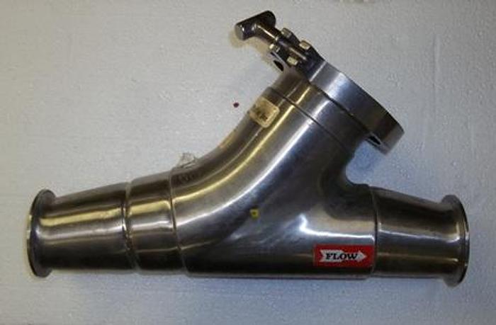 Used 2 1/2" Stainless Products Triclover "Y" Style Check Valve - Stainless Fittings Equipment