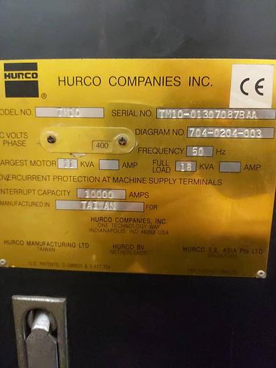 Used 2007 HURCO TM10 CNC TURNING LATHE MACHINE