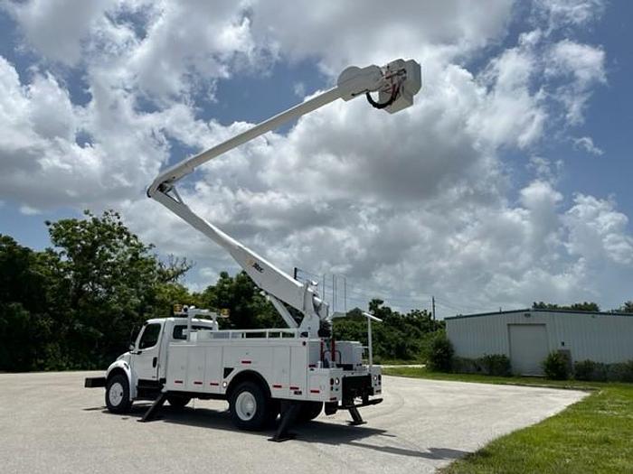 Used Altec AA755L 60ft Bucket Boom on 2007 Freightliner M2-106 Reg Cab Utility Truck - C28781
