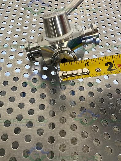 Used GE Healthcare Salvi DN6 814 4-way 316L Valve 18-5758-01 w/ 1/2" Sanitary Fitting