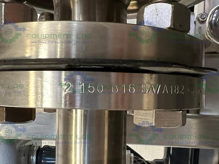 Used Centrifugal Pump 2" x 1.5"   w/ Baldor BW455453 2HP Motor, Drive, Flow Meter