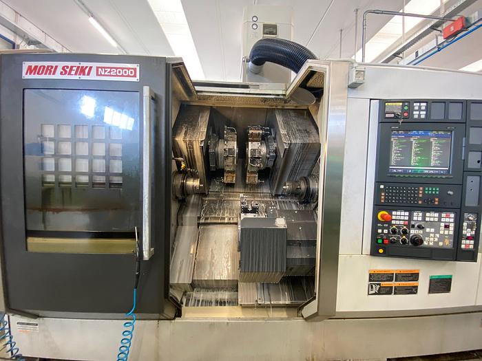 Used 2007 MORI SEIKI NZ2000 3 TURRET 2 SPINDLE CNC MULTIAXIS TURNING CENTER NZ 2000