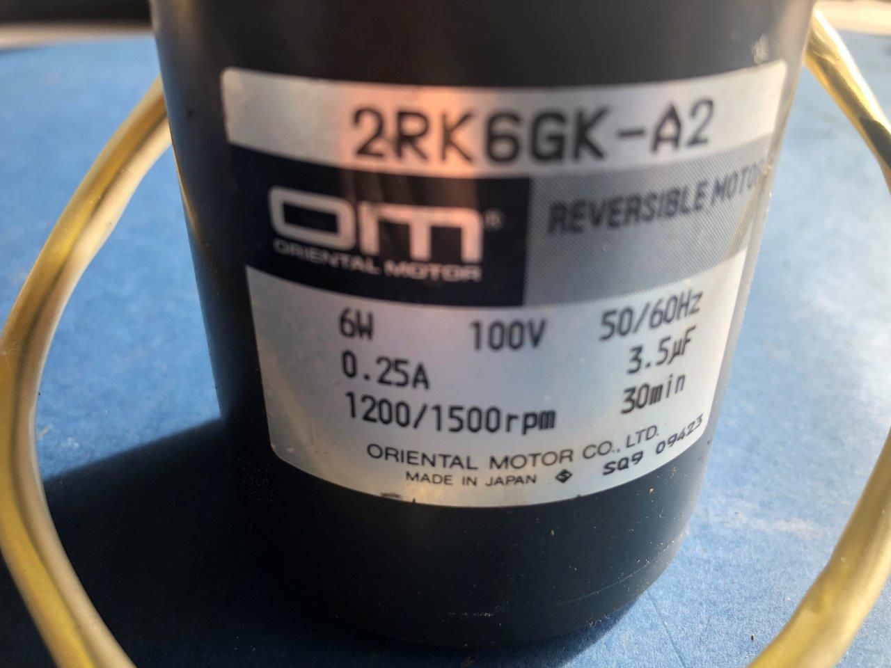 Used oriental motor reversible motor 2rk6gk-a2