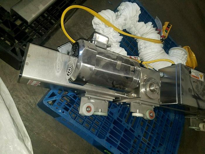 1000 Lb Carpenter Crane Hoist Lift Stainless Steel Food Clean Room Pharmaceutical Watch Video!