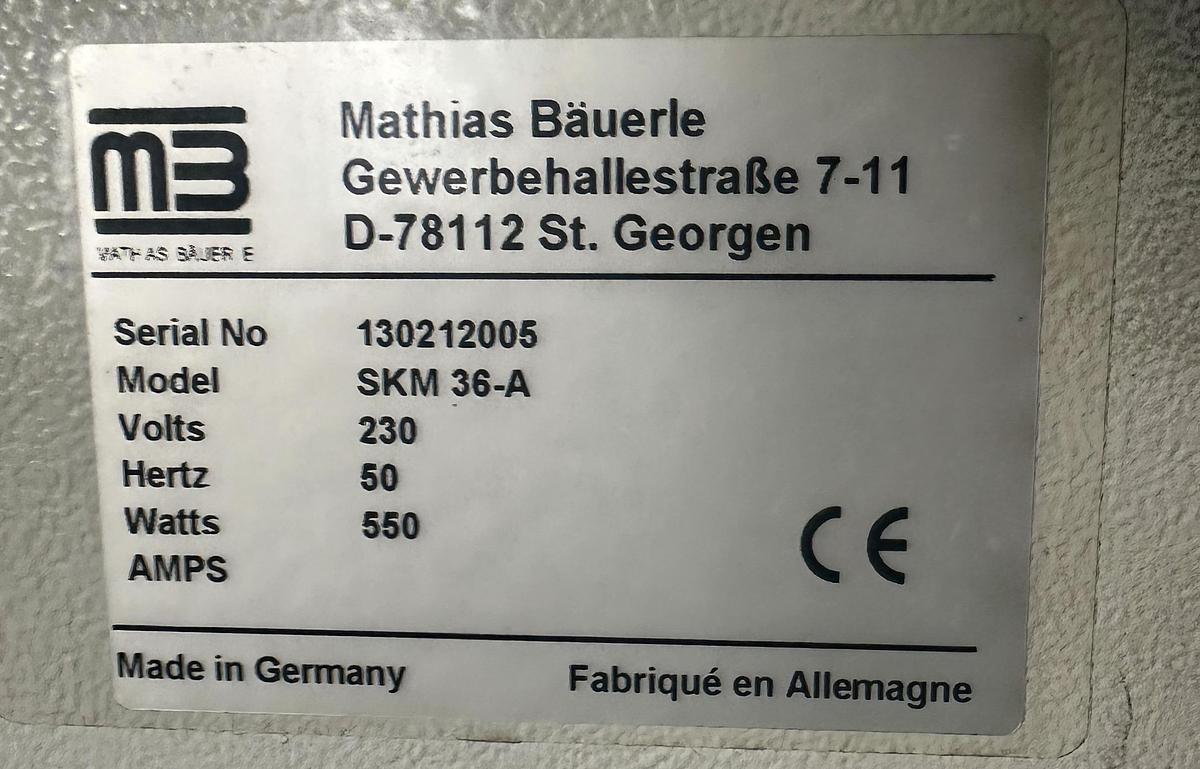 Gebraucht 2011 MB Mathias Bäuerle CAS 38/4-40 mit PBA SKM 36A