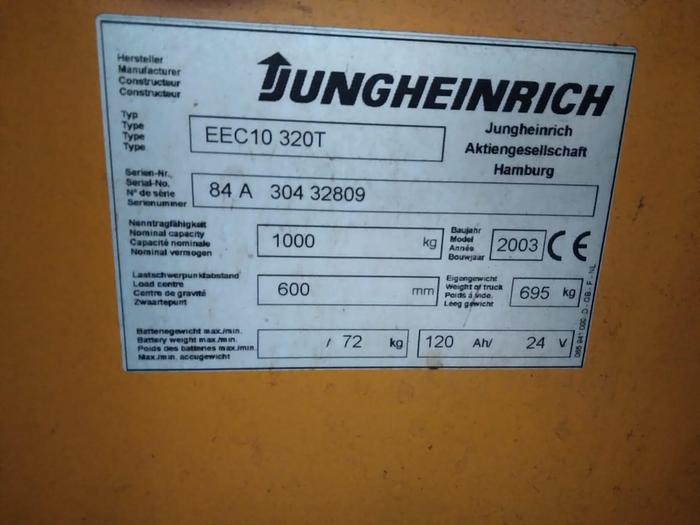 Gebraucht 2003 Jungheinrich EEC 10-320 T