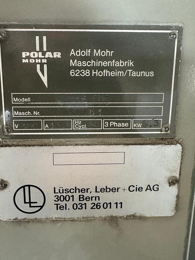Gebraucht 1984 Polar Mohr 115 EMC