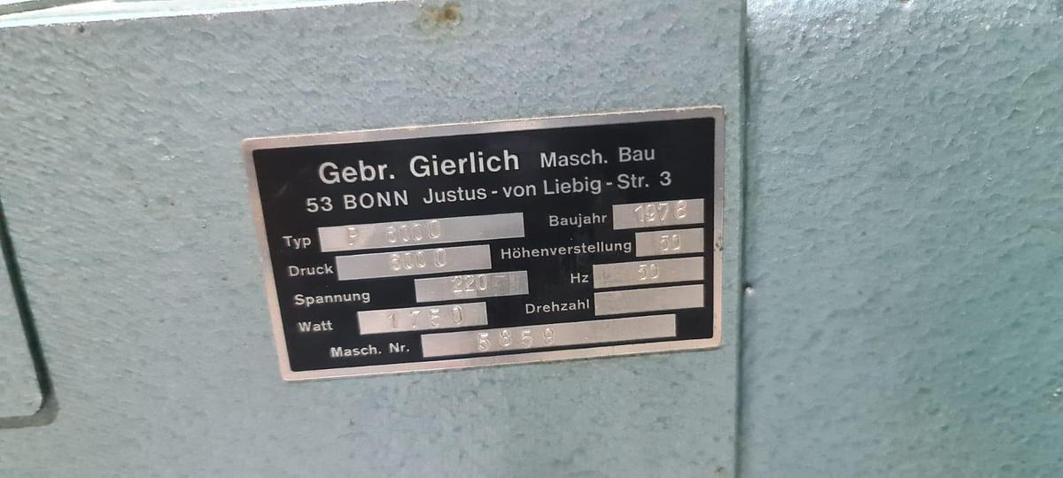 Gebraucht Gierlich P 6000 Heißfolienprägemaschine