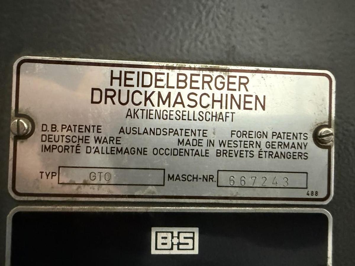 Gebraucht 1979 Heidelberg GTO 46+