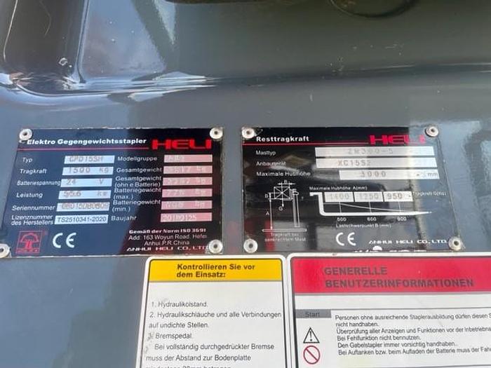 Gebraucht 2018 Heli CPD 15 SH - GB2