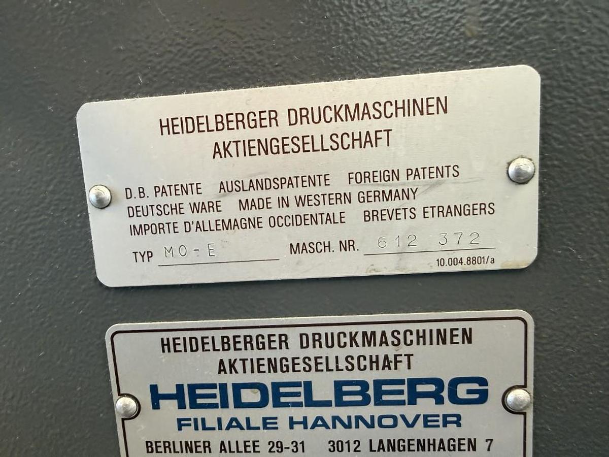 Gebraucht 1992 Heidelberg MO E-