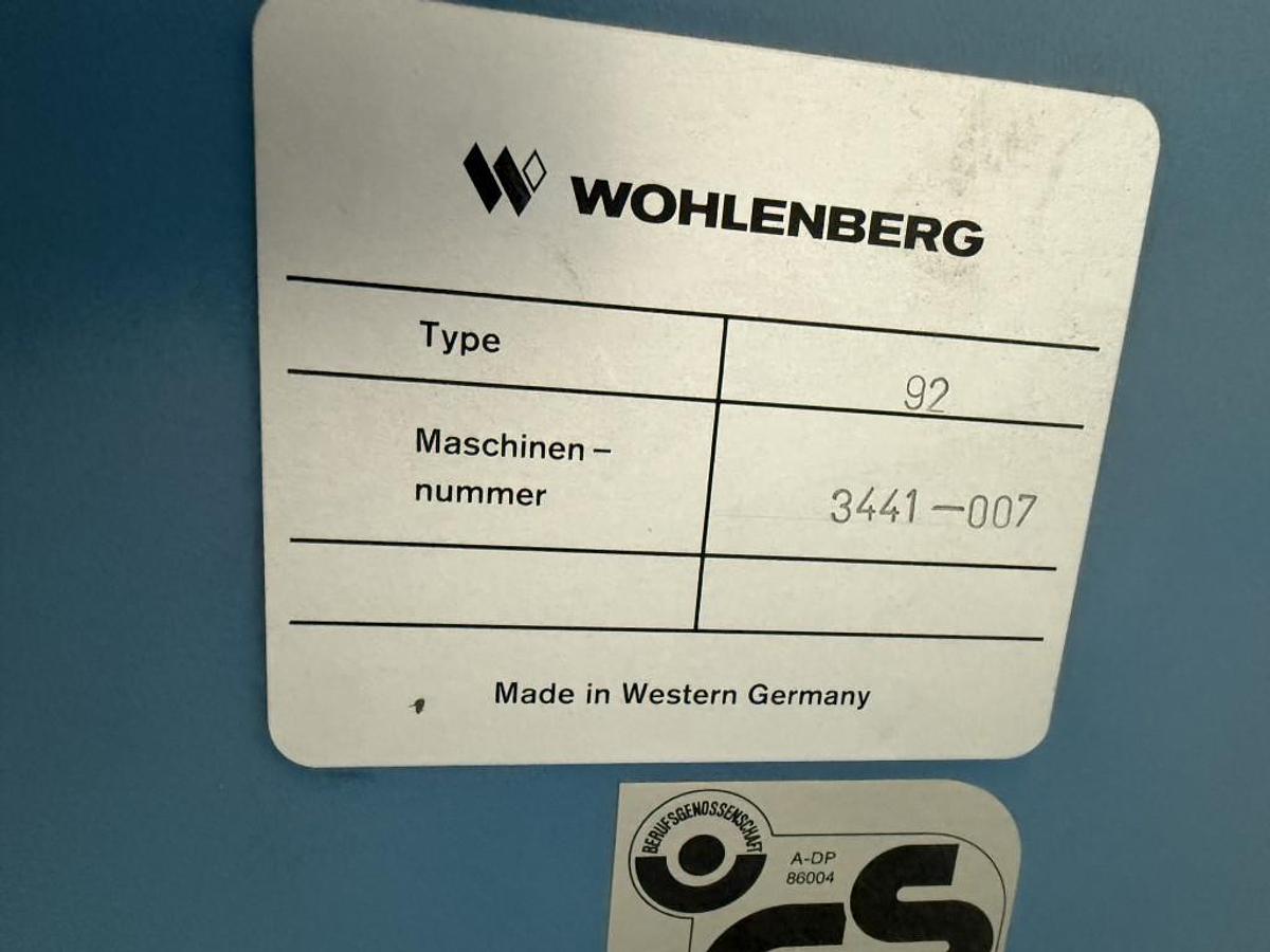 Gebraucht 1992 Wohlenberg 92 MCS-2TV