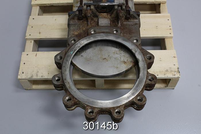 Used Fabri 10" Air Operated Knife Gate Valve (Stainless Steel) #30145