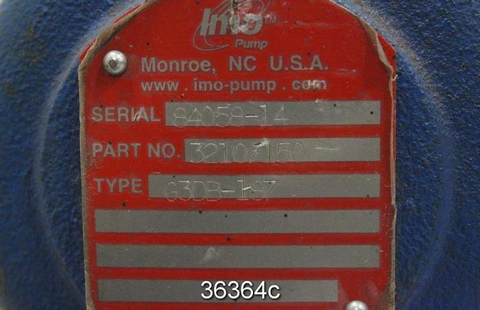 Used IMO Model G3DB-187 Hydraulic Pump, 1.5x3 #36364