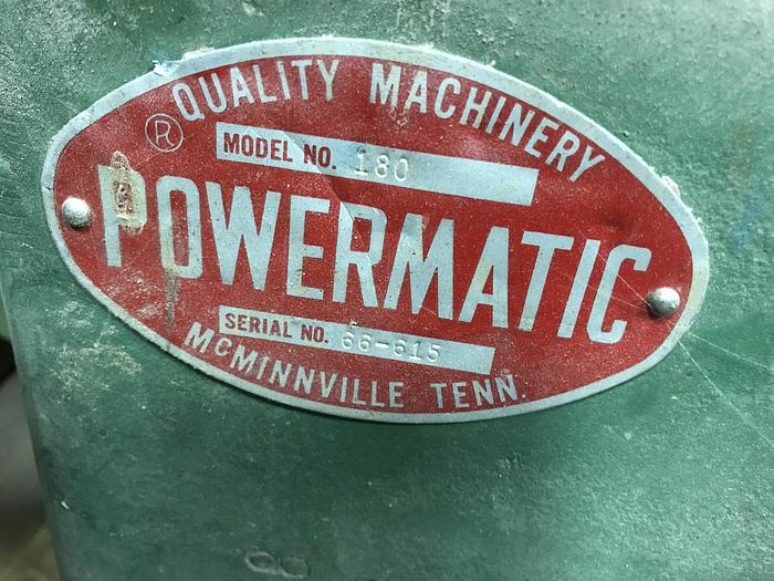 Used Powermatic 180 Planer