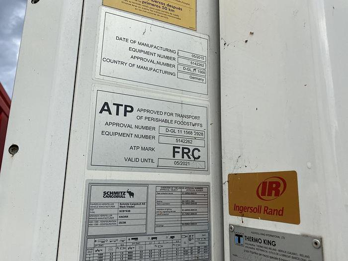 Used 2015 SCHMITZ CARGOBULL SEMIRIMORCHIO FRIGORIFERO SCB S3B
