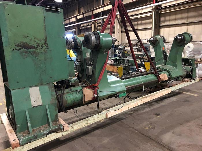 Used 100" ( 2.5 M) LANGSTON MODEL 380 DOUBLE UNWIND STAND 60" DIAMETER