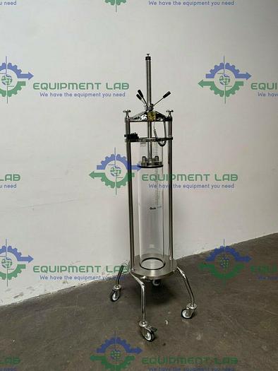 Used Millipore QuikScale 200 x 1100 Chromatography Column 33 Liter w/ Hand Pump