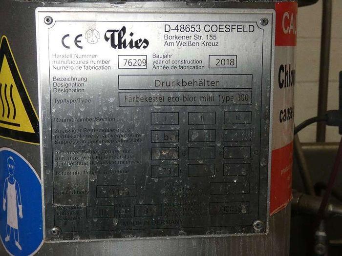 Used 1 x Thies Ecoblock, Small Package Yarn Dyeing (4 Vessel), 2018