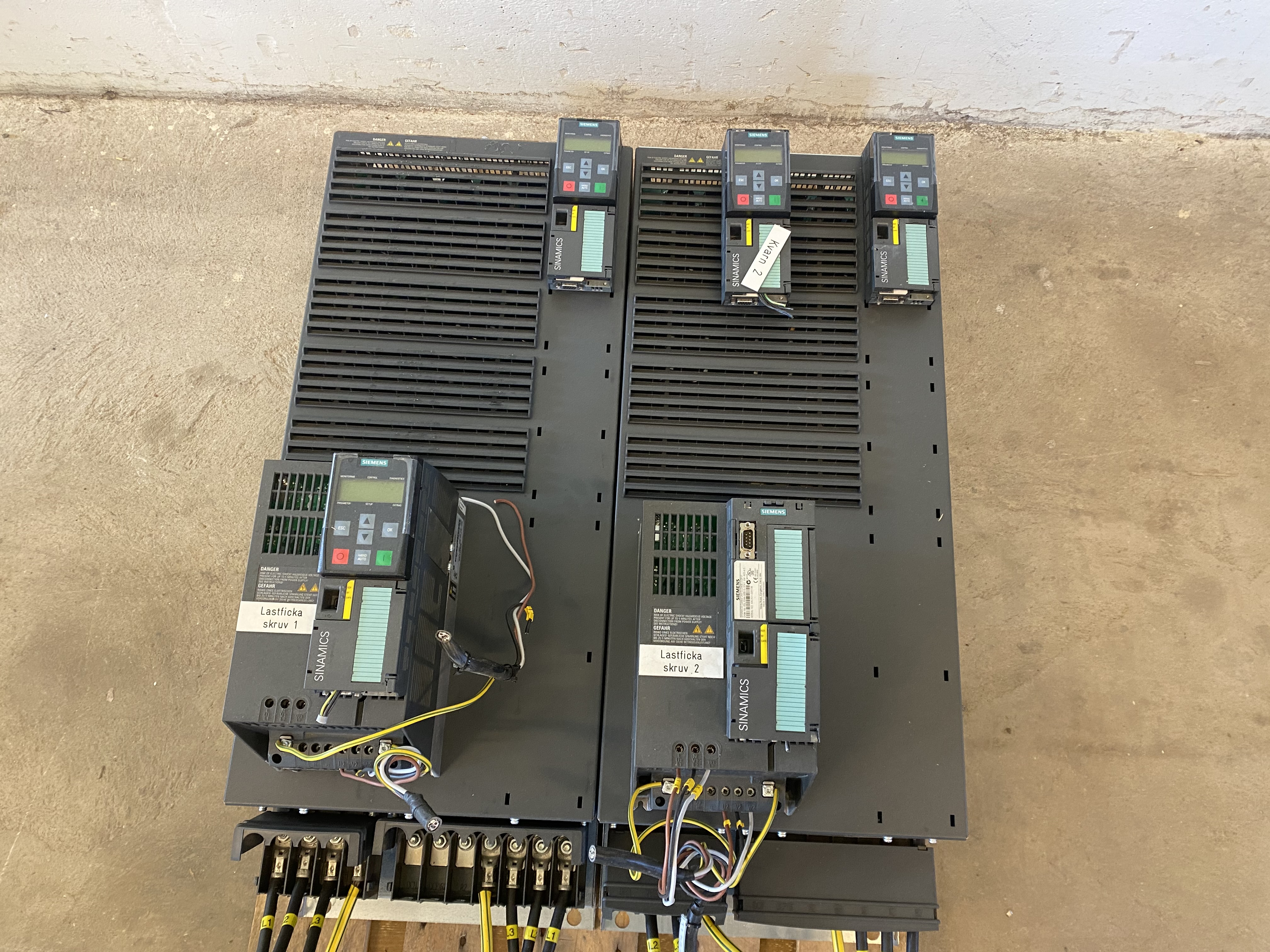 Begagnad Styrskåp 200amp Sinamics Power Module 240,