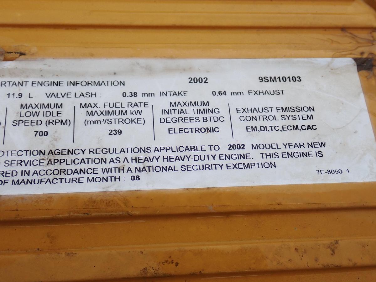 Used 2007 CAT C12 Diesel Truck Engine GOV'T SURPLUS 232 HOURS!!