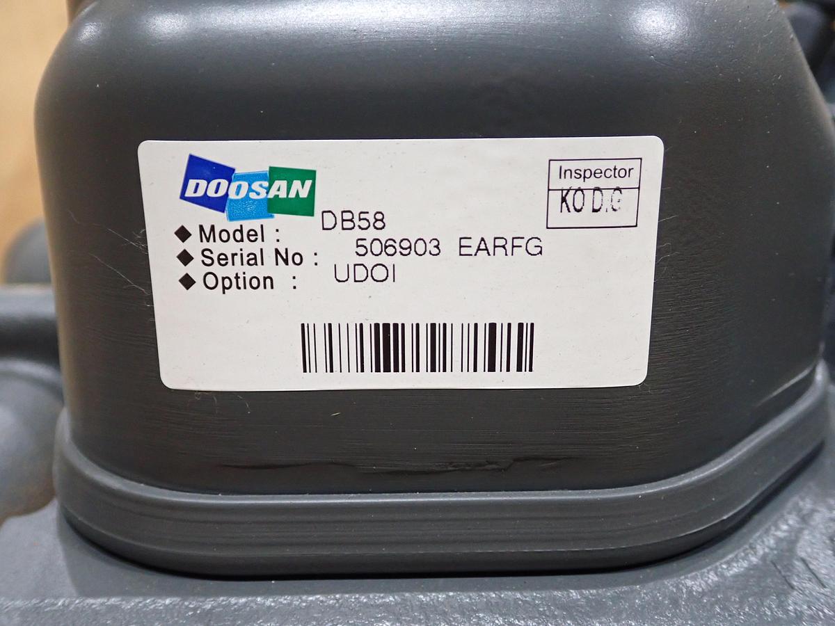 2005 Doosan Daewoo DB58 Diesel Engine UNUSED SURPLUS!