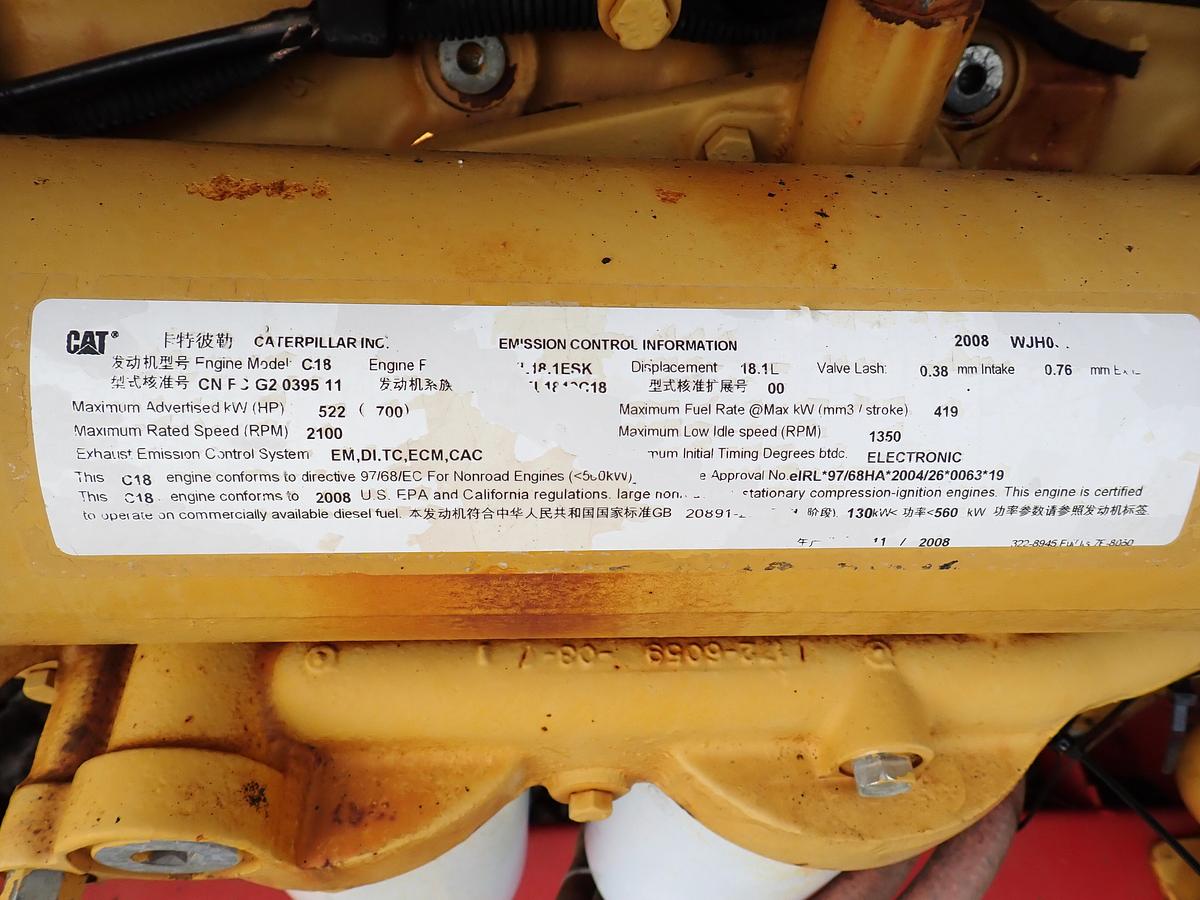 Used 2009 CAT C18 Diesel Engine Power Unit 1600 HOURS!