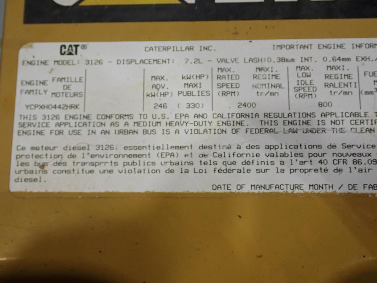 Used 2000 CAT 3126B Diesel Engine