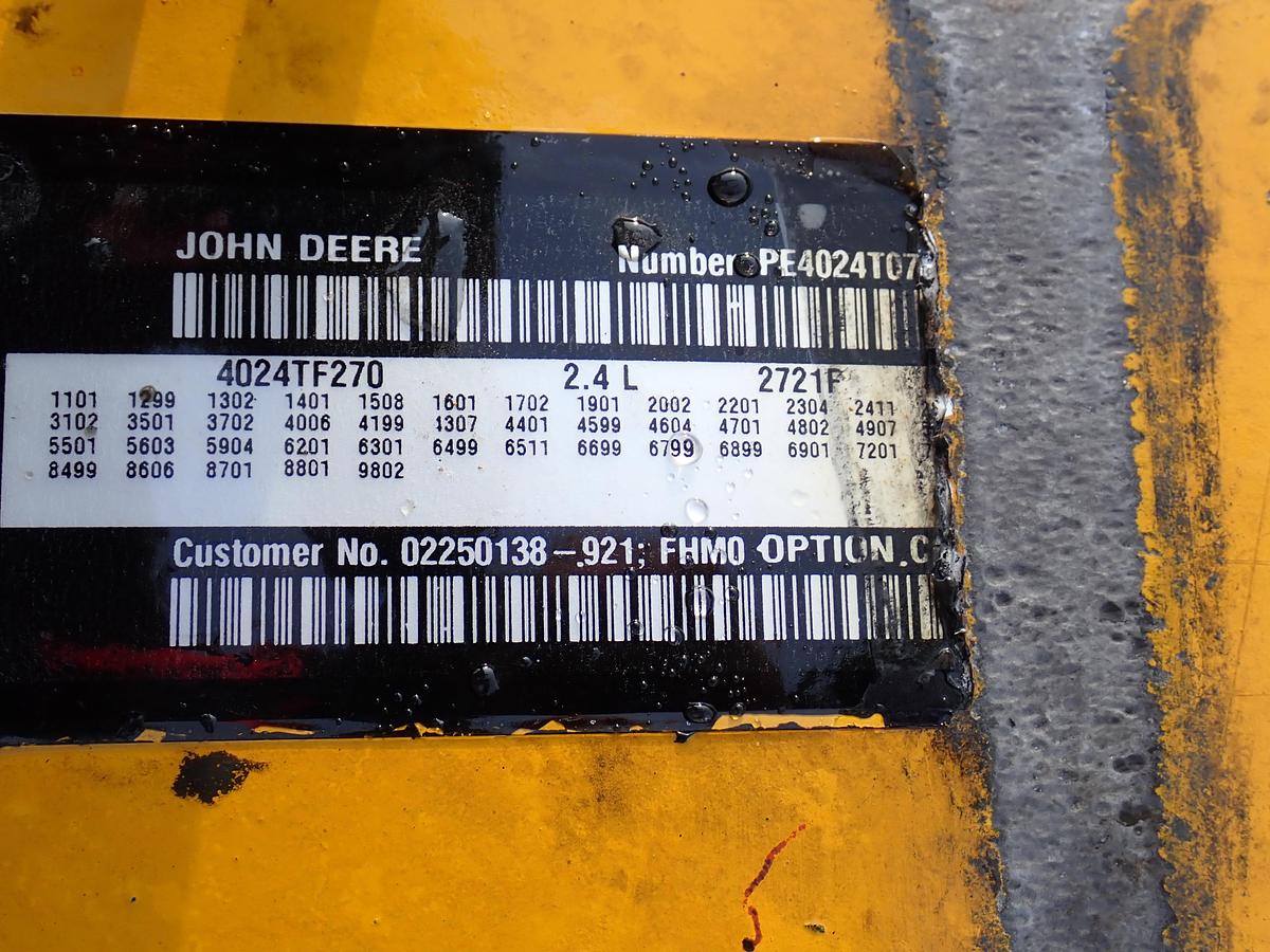 Used 2006 John Deere 4024TF270 Diesel Engine