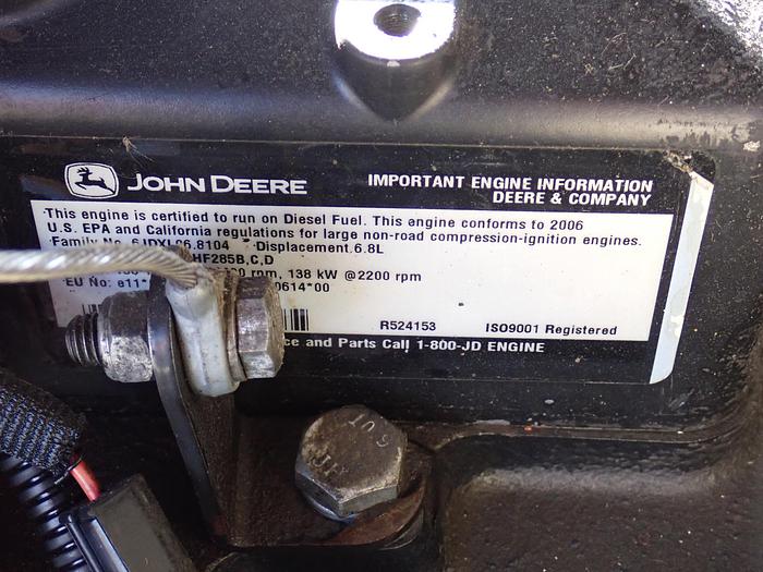 Used 2006 John Deere 6068HF285 LOW HOUR Diesel Power Unit