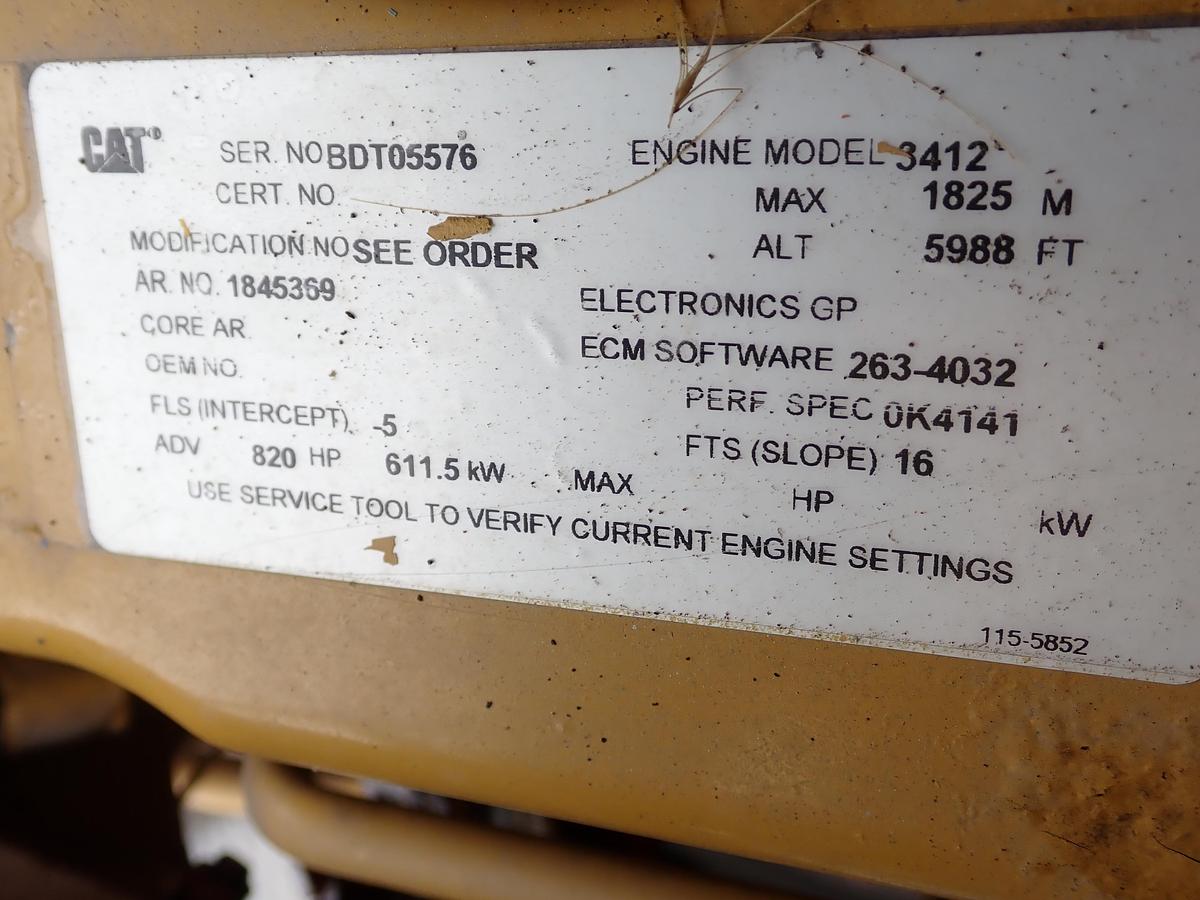 Used 2007 CAT 3412E Diesel Engine POWER UNIT! 860 HP 184-5369