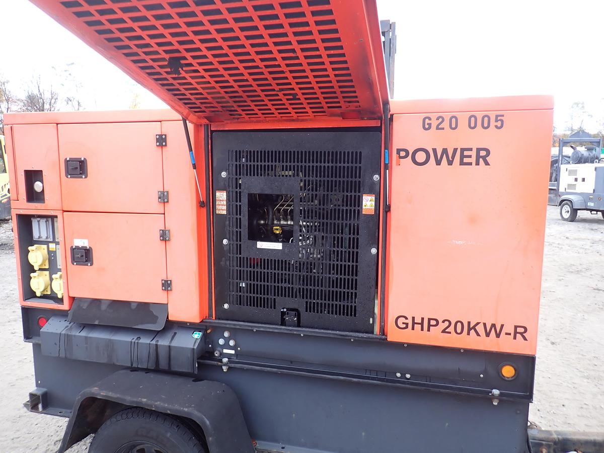 Used 2015 Godwin GHP20KW 20 KW Portable Generator Set