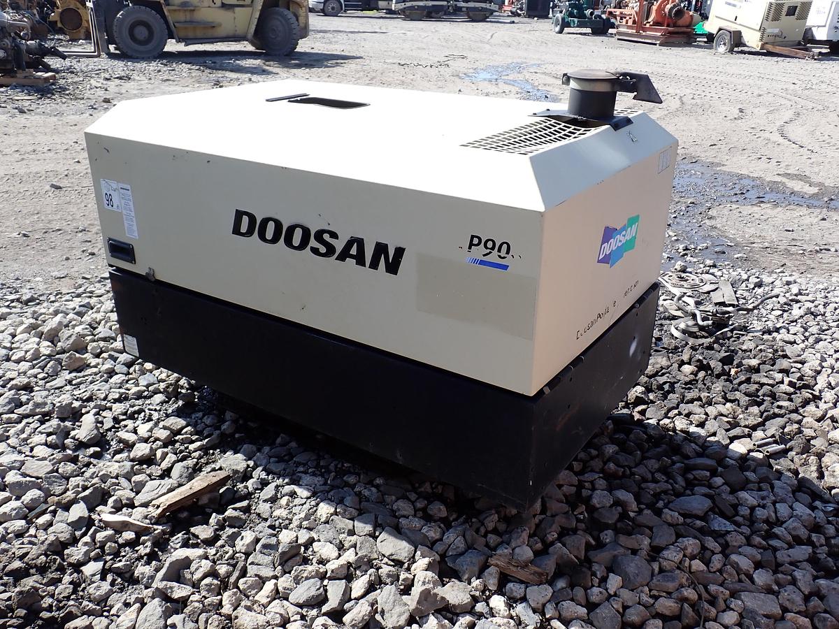 Used 2013 Doosan P90WIRU 90 CFM Air Compressor