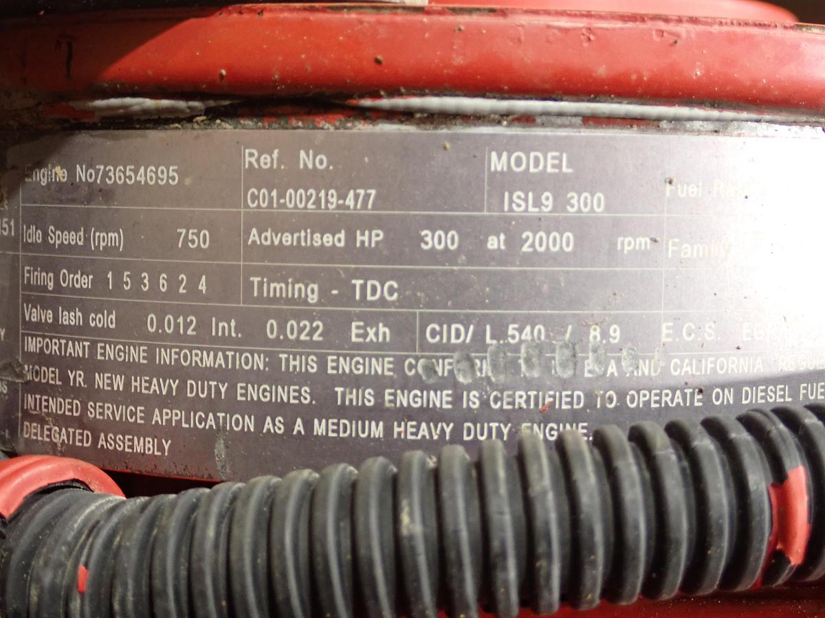 Used 2014 Cummins ISL9-300 Diesel Truck Engine 54K MILES!