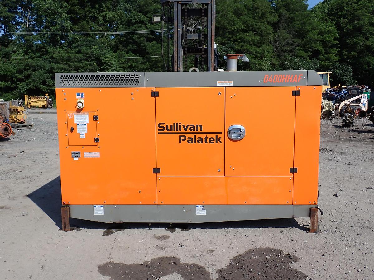 Used 2019 Sullivan Palatek D400PHHJD4AF 400 CFM Air Compressor 258 HOURS