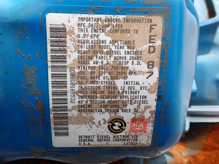 Detroit Diesel 8.2 Truck Engine UNUSED SURPLUS!!