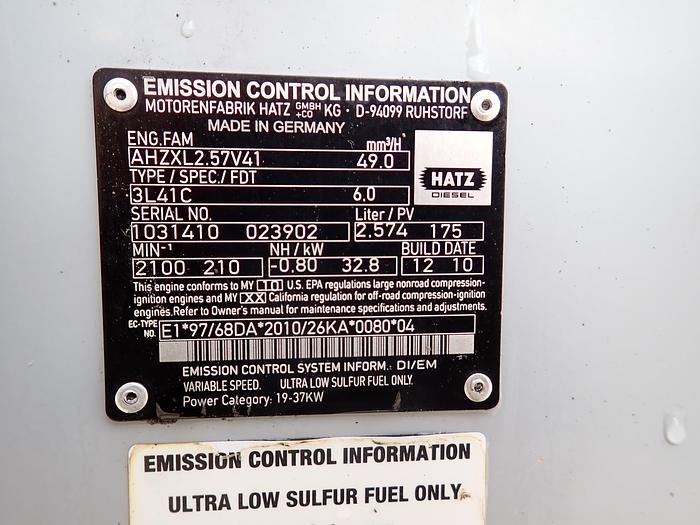 Used 2010 Hatz 3L41C