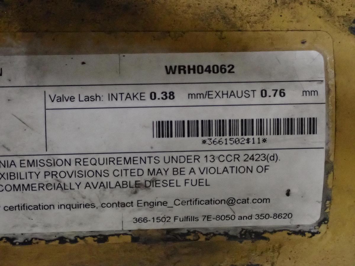 Used 2013 CAT C18 Twin Turbo Diesel Engine AR # 366-9753