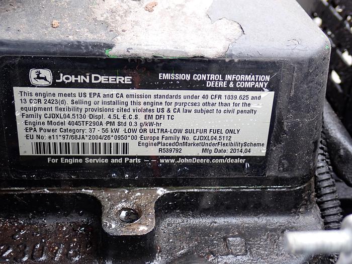 Used 2014 John Deere 4045T Diesel Power Unit