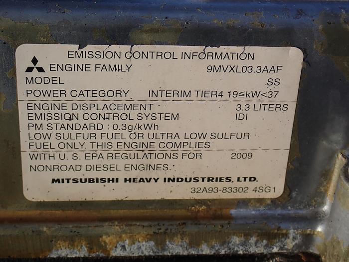 Used 2009 Mitsubishi S4S-D Diesel Engine