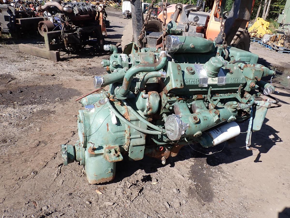 Used Detroit Diesel 8V71TA MARINE Engine 7082-3300 LEFT HAND ROTATION