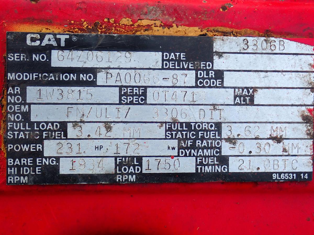 Used 1987 CAT 3306 DI