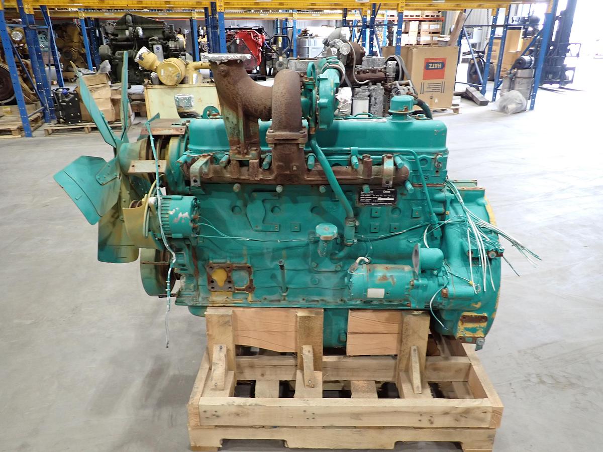 Used Komatsu S6D110-1 Turbo Diesel Engine 341 HOURS!