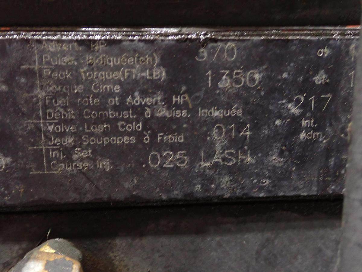 Used 1996 Cummins M11-370E Diesel Engine CELECT CPL 1856 370 HP