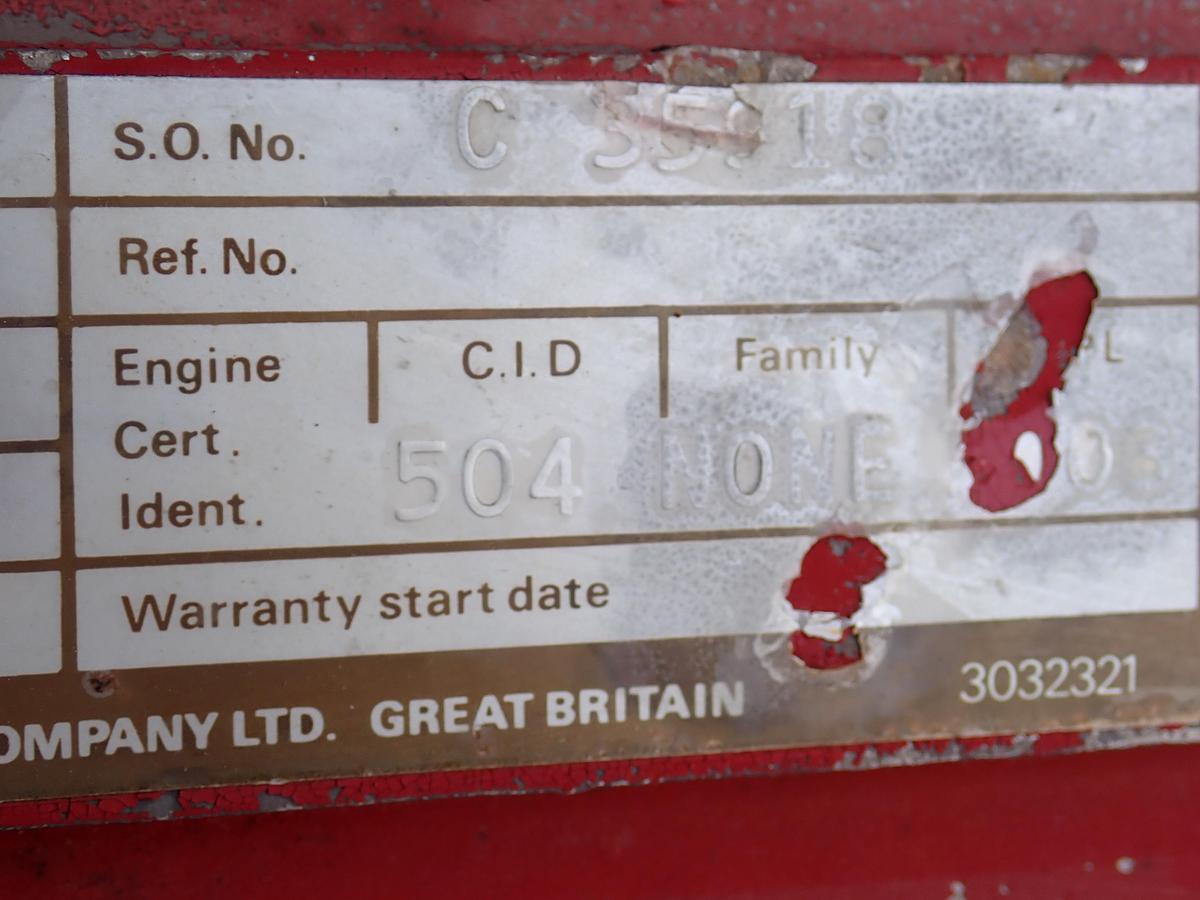 Used 1986 Patterson 8x6 YR Diesel Fire Pump CUMMINS V504 818 HOURS