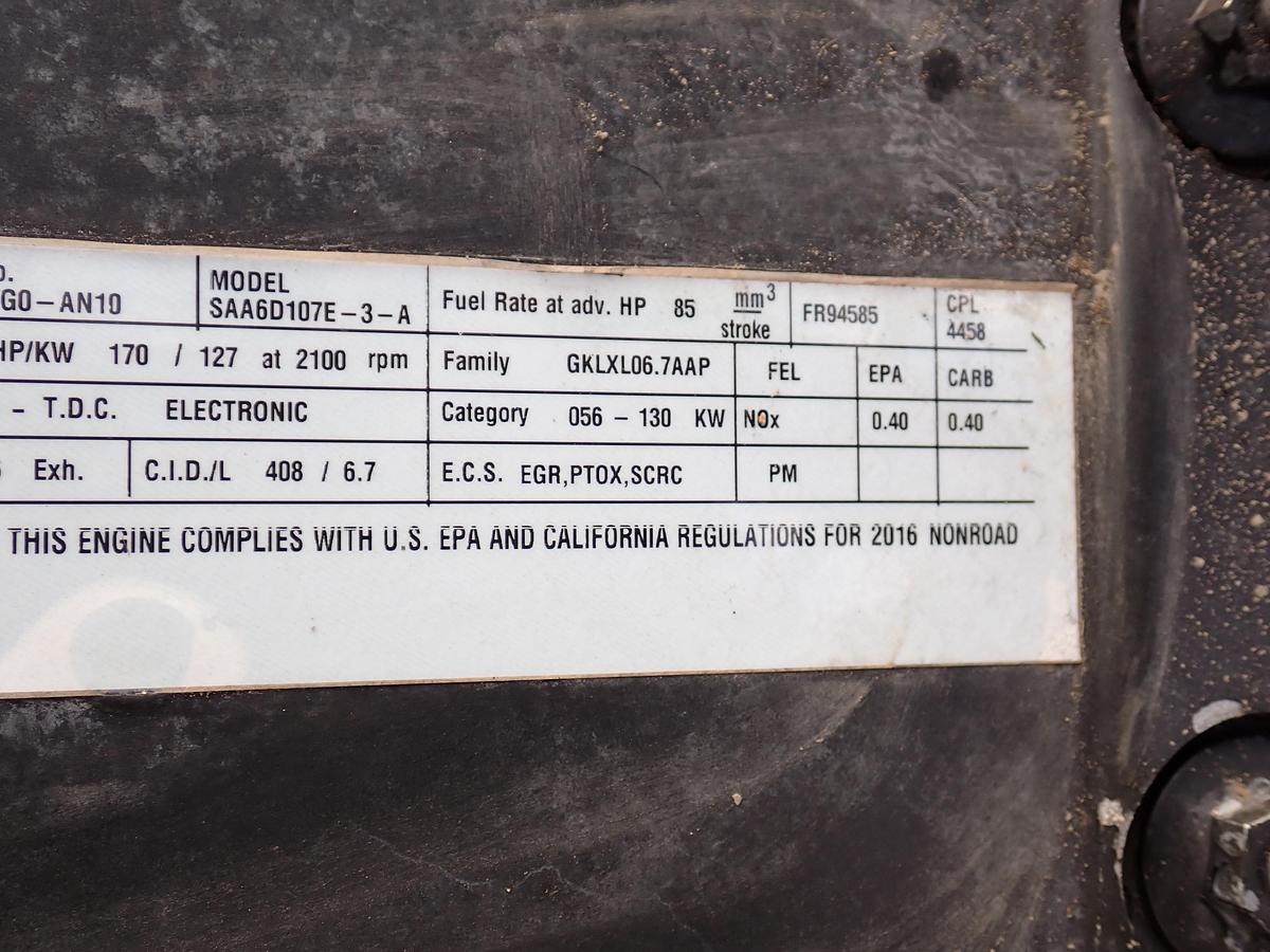 Used 2016 Komatsu SAA6D107E-3 Diesel Engine PC210LC-11 EXCAVATOR