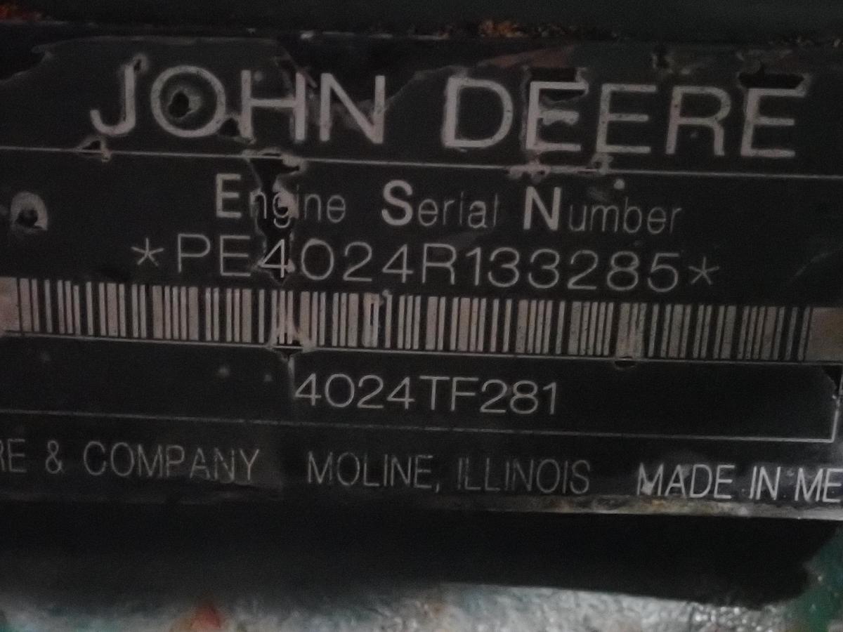Used 2013 John Deere 4024TF281 Diesel Engine POWER UNIT