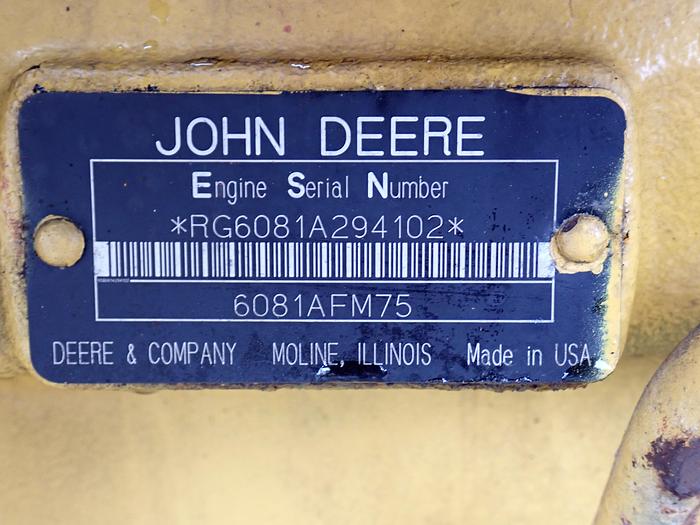 Used 2006 John Deere 6081AFM75 Marine Diesel Engines MATCHED PAIR!
